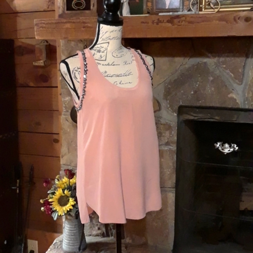 Rebecca Taylor silk top with jewels